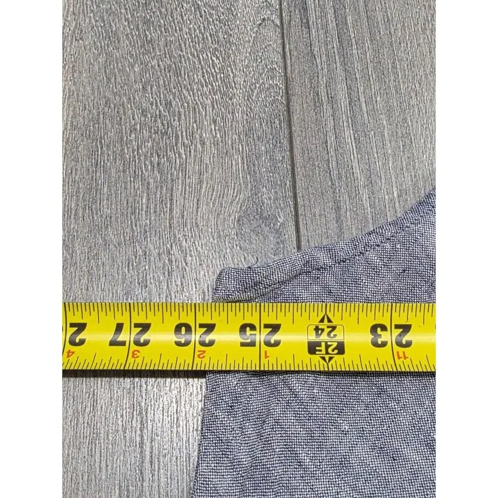 Lands' End 100% Linen Dress Sleeveless Swing Knee Length Grey 2X A003322 - Picture 7 of 10